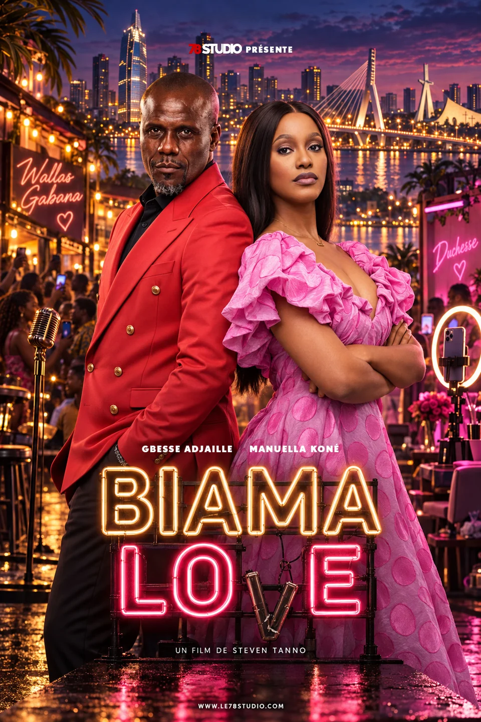 Affiche officielle de BIAMA LOVE avec Wallas Gabana et Duchesse